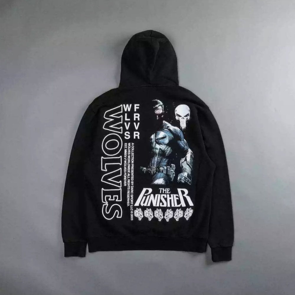 Darc Sport x Marvel Punisher crossover L Hoodie
